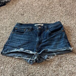 Levi's Dark Blue Jean Shorts